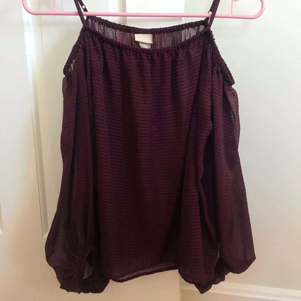 H&M Maroon Blouse